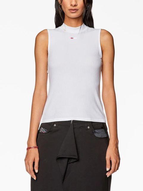 Diesel T-Mokky-Sl-Microdiv mock-neck top - White - zdjęcie produktu nr 2