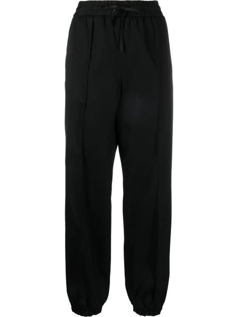 Jil Sander drawstring-fastening waist trousers - Black - zdjęcie produktu nr 1