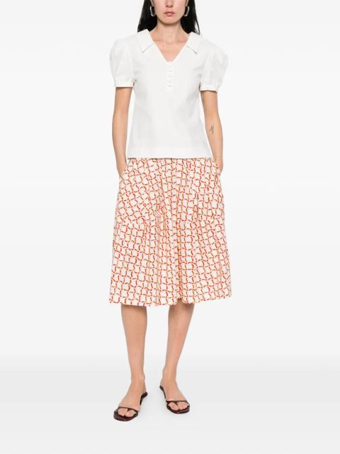 Marni geometric print skirt - Neutrals - zdjęcie produktu nr 2