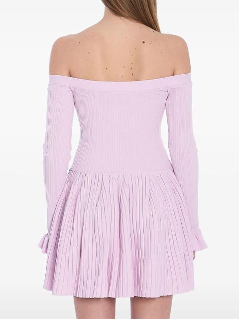 Self-Portrait ribbed mini dress - Pink - zdjęcie produktu nr 2