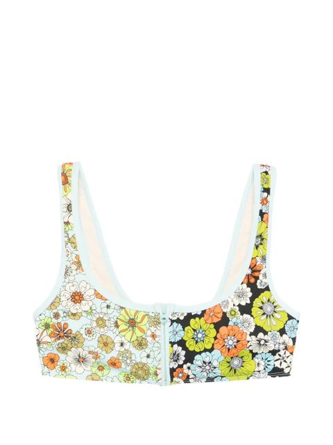 ALEMAIS floral-print bikini top - Blue - zdjęcie produktu nr 1