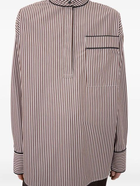 LouLou de Saison Verna striped shirt - White