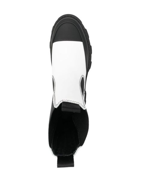 GANNI 50mm chunky Chelsea boots - White