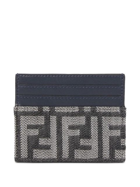FENDI logo-monogram cardholder - Grey - zdjęcie produktu nr 2