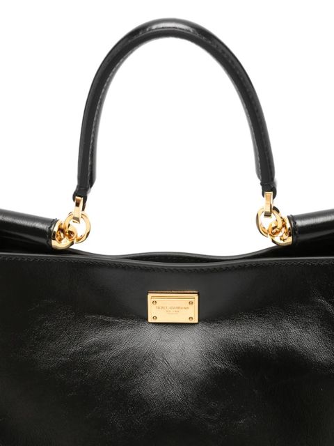 Dolce & Gabbana Vittoria leather tote bag - Black