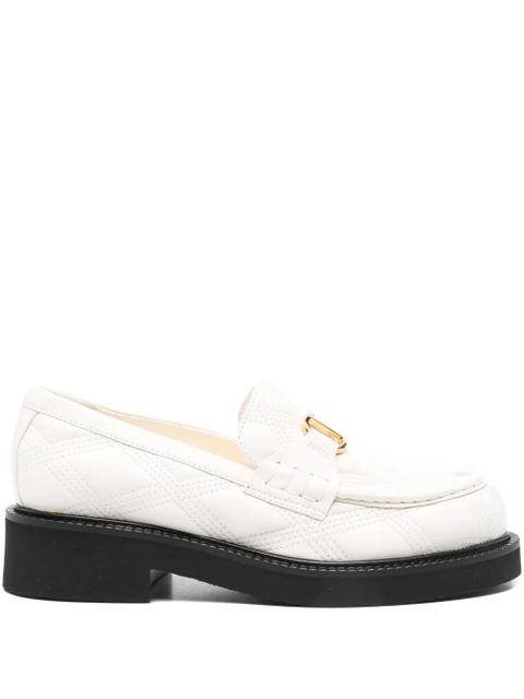 Valentino Garavani quilted-pattern VLogo Signature loafers - White - zdjęcie produktu nr 1