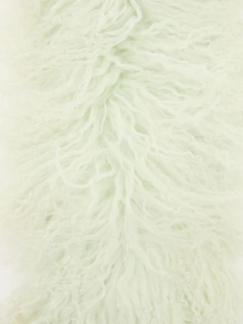 Yves Salomon lambwool scarf - Green - zdjęcie produktu nr 2