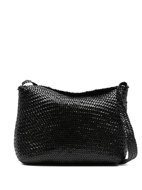 DRAGON DIFFUSION Santa Marta woven-leather shoulder bag - Black - zdjęcie produktu nr 1