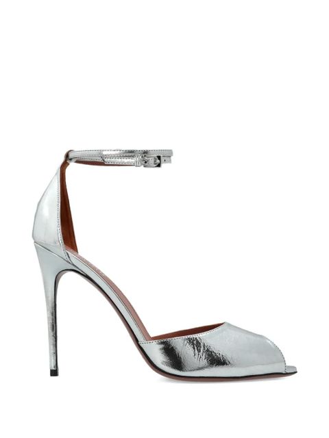 Paris Texas peep toe ankle strap pumps - Silver - zdjęcie produktu nr 1