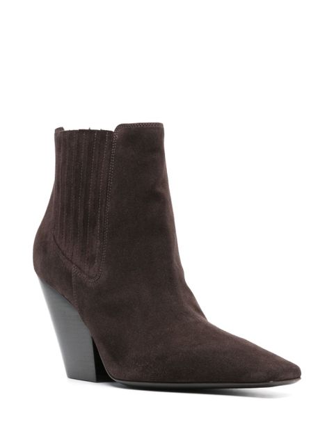 Casadei Anastasia 100mm Western-style suede boots - Brown