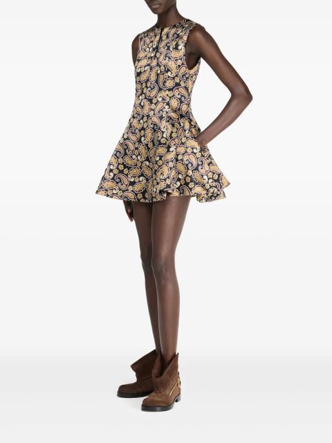 JW Anderson paisley-print mini dress - Black - zdjęcie produktu nr 2