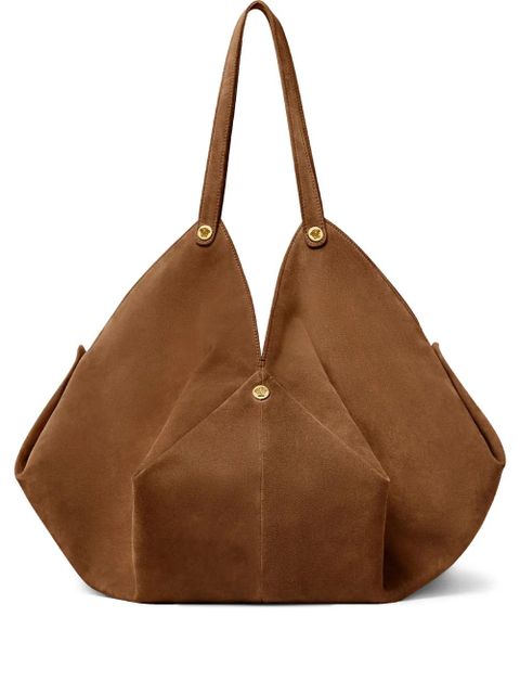 Versace large Protea suede shoulder bag - Brown - zdjęcie produktu nr 1