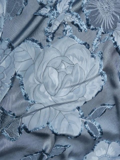 ETRO contrasting-panel maxi dress - Blue