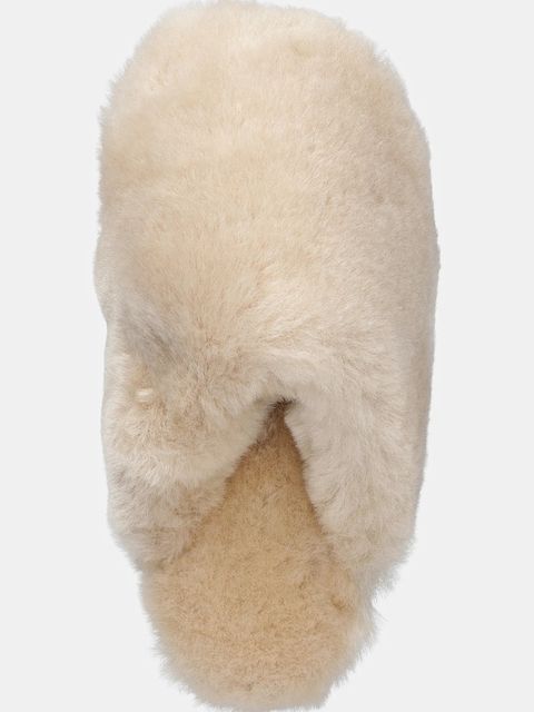 Answear.LAB kapcie wełniane kolor beżowy