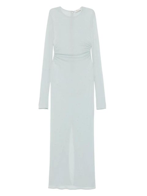 Blumarine sheer maxi dress - Blue