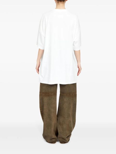 MM6 Maison Margiela graphic-print oversized T-shirt - White