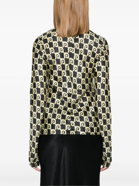 Nanushka roll-neck long-sleeve top - Yellow