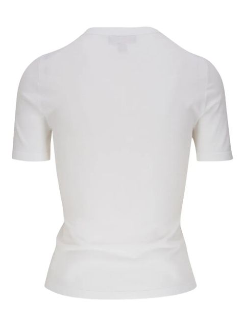 Michael Kors short-sleeve ribbed top - White - zdjęcie produktu nr 2