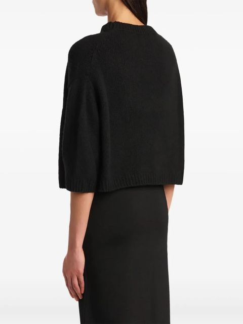 KHAITE crew-neck sweater - Black