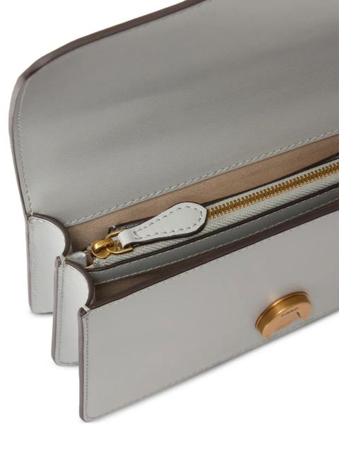 PINKO small Love One stud-embellished shoulder bag - Grey