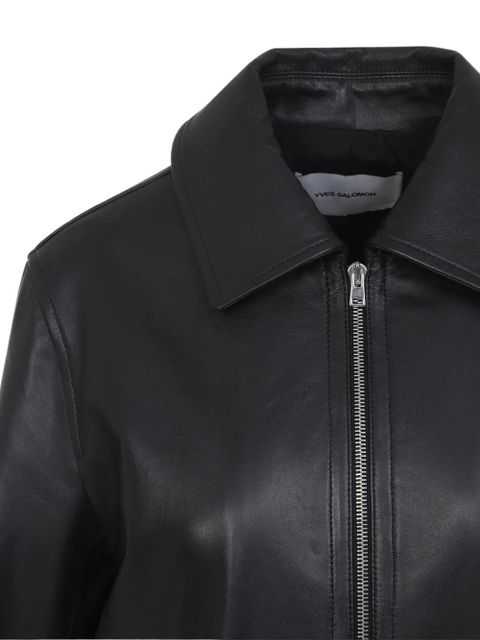 Yves Salomon zip-up jacket - Black