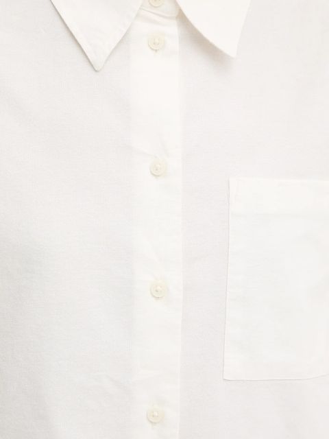 Marc O'Polo koszula bawełniana damska kolor beżowy relaxed z kołnierzykiem klasycznym 5000007466