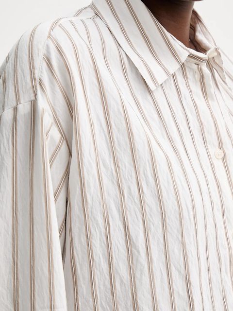 Marc O'Polo koszula damska kolor biały relaxed z kołnierzykiem klasycznym 510090542267