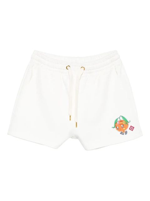 Casablanca drawstring organic-cotton shorts - White - zdjęcie produktu nr 1