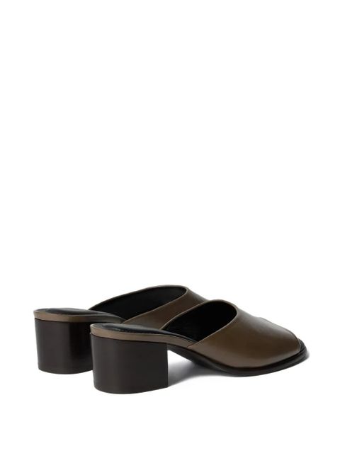 LEMAIRE square-toe heeled mules - Brown - zdjęcie produktu nr 2