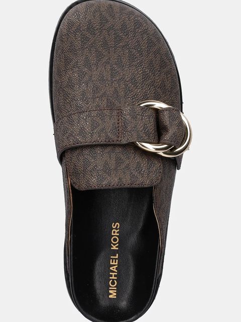 MICHAEL Michael Kors klapki Jaden damskie kolor brązowy 40T5JDFP1B.007