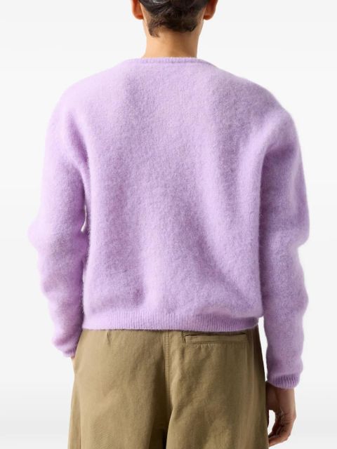 American Vintage long-sleeve round-neck cardigan - Purple