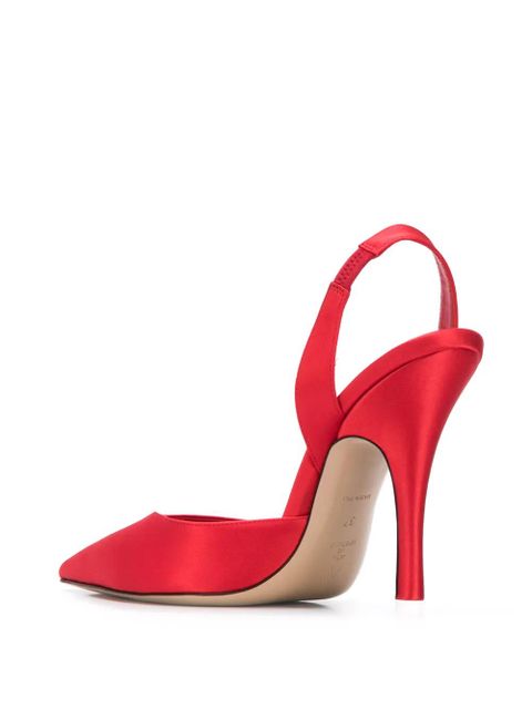 The Attico pointed slingback pumps - Red