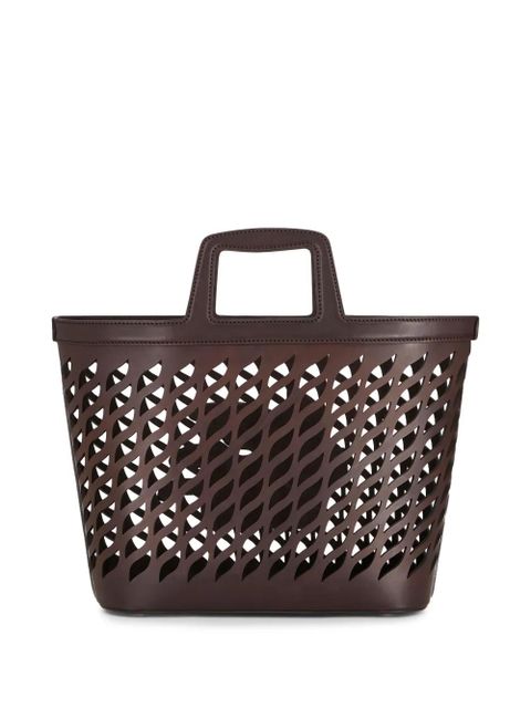 ETRO Pegaso-motif laser-cut tote - Brown