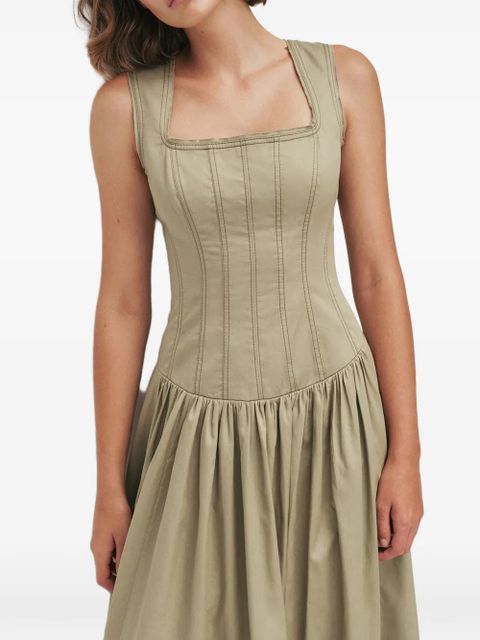 Aje Parallel midi dress - Green