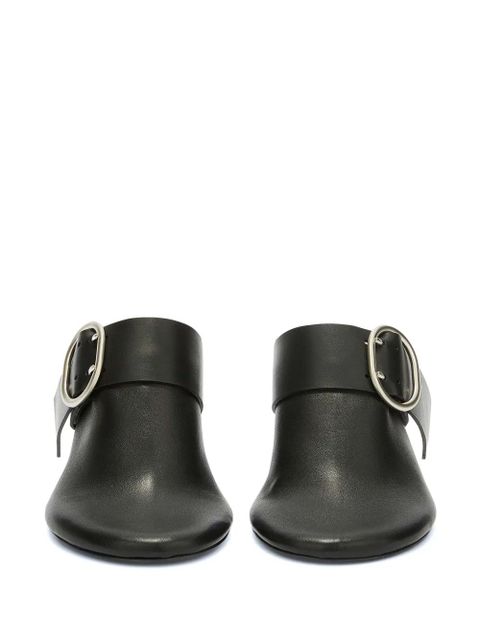 Jil Sander buckled mules - Black