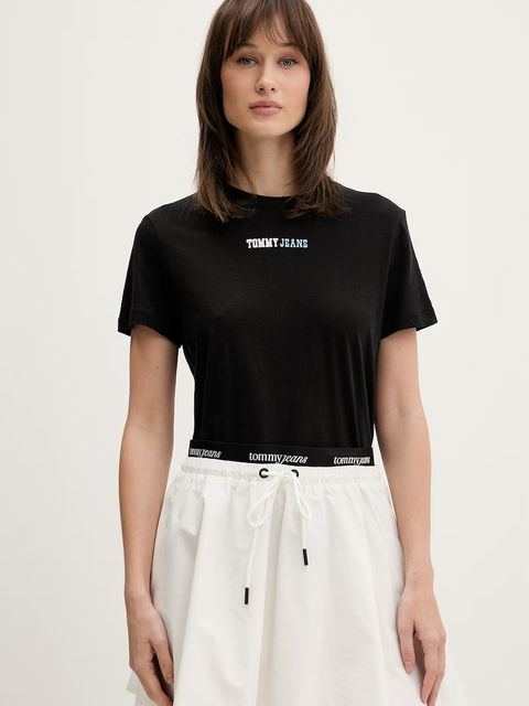 Tommy Jeans T-shirt damski bawełniany - zdjęcie produktu nr 2