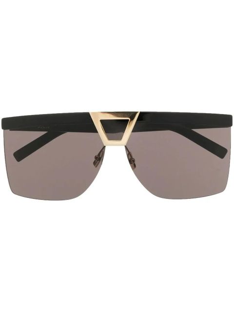Saint Laurent Eyewear square tinted sunglasses - Black - zdjęcie produktu nr 1