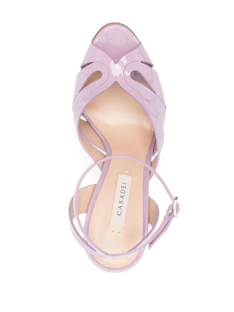 Casadei 140mm Flora Tiffany platform sandals - Purple