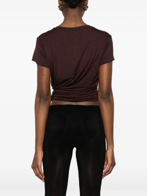 Magda Butrym knotted T-shirt - Brown