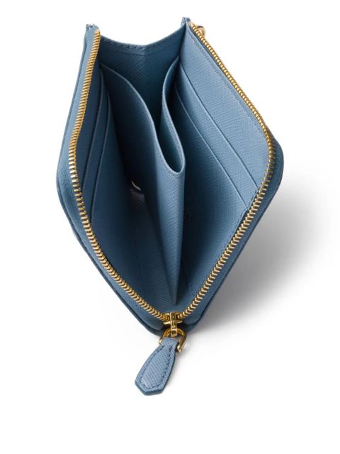 Prada small Saffiano wallet - Blue