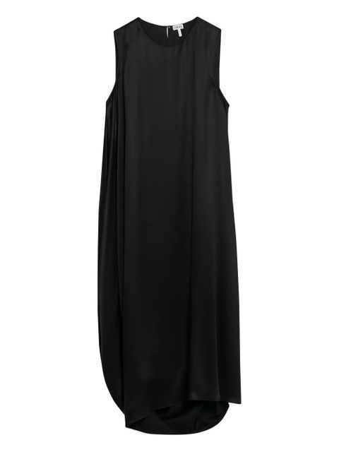 LOEWE draped satin dress - Black - zdjęcie produktu nr 1