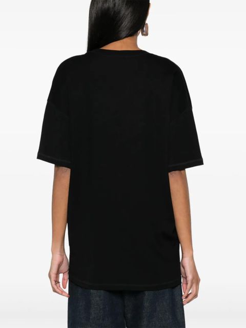 LEMAIRE drop-shoulder cotton T-shirt - Black - zdjęcie produktu nr 2