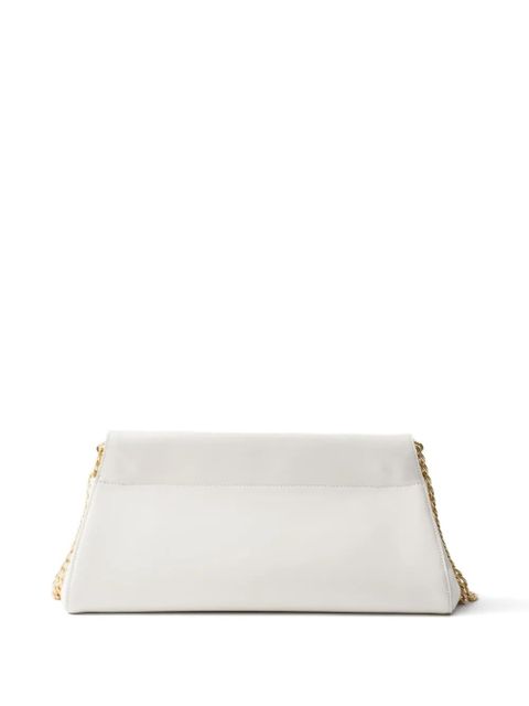 Prada Enchaîné chain-strap leather shoulder bag - White