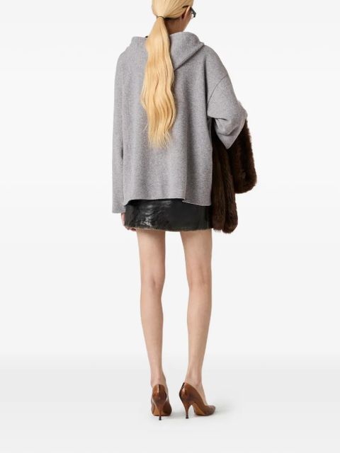 Miu Miu cashmere cardigan hoodie - Grey