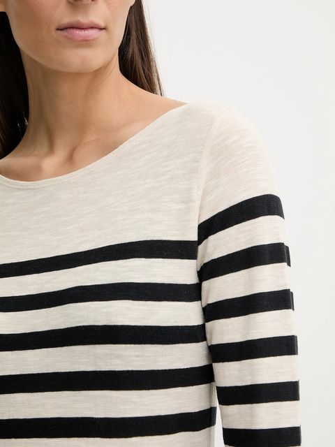 Marc O'Polo longsleeve bawełniany kolor beżowy 600219652597