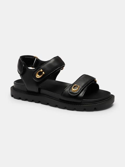 Coach sandały damskie skórzane Brynn Leather Sandal - zdjęcie produktu nr 1