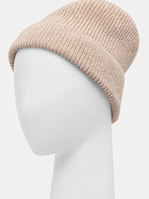 Answear.LAB czapka z wełną merino kolor beżowy