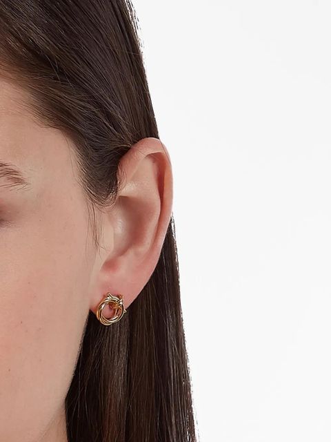 Ferragamo Gancini twisted hoop earrings - Gold - zdjęcie produktu nr 2