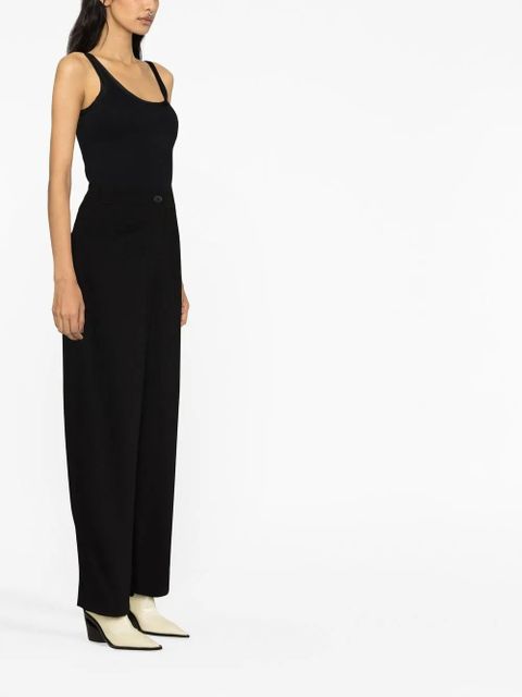 KHAITE high-waisted straight leg trousers - Black - zdjęcie produktu nr 2