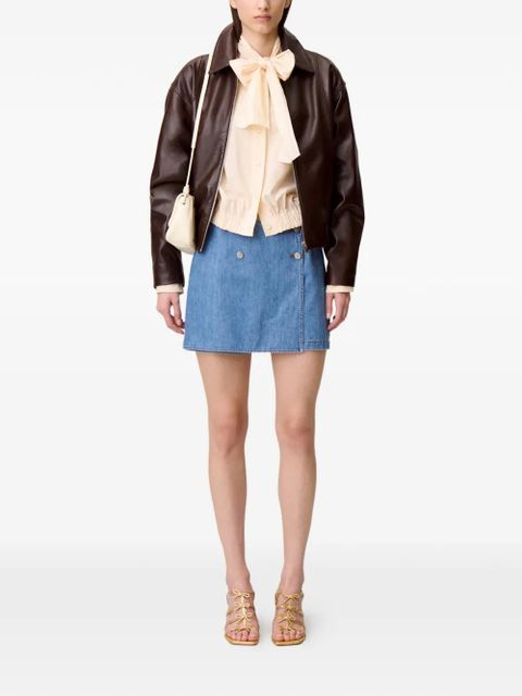 Claudie Pierlot bow-detail button shirt - Neutrals - zdjęcie produktu nr 2